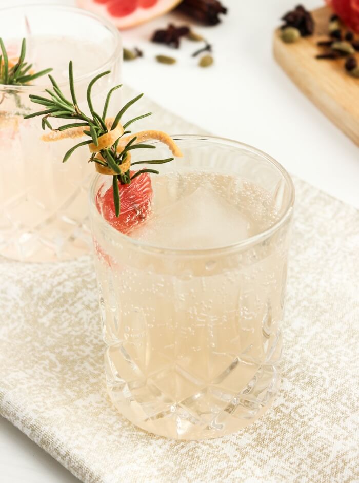 Spiced Grapefruit Gin and Tonic by Lively Table