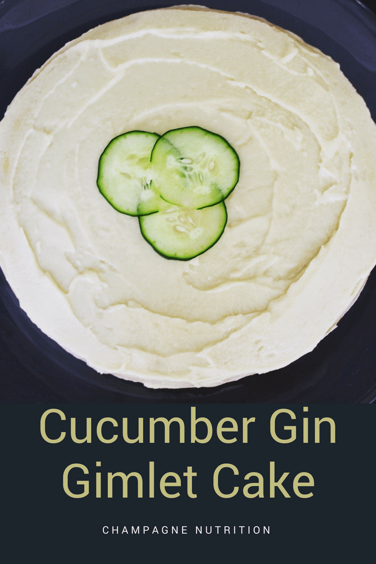 Cucumber Gin Gimlet Cake