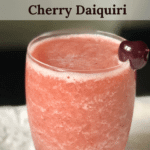 beautiful, pink, frozen slushy daiquiri drink